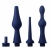 Набор из 3 универсальных насадок для анального душа Universal 3 Piece Silicone Enema Attachment Set - XR Brands - купить с доставкой в Реутове