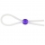 Прозрачное лассо с фиолетовой бусиной SILICONE COCK RING WITH BEAD LAVENDER - NMC - в Реутове купить с доставкой