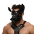 Черная кожаная маска «Собака» - Crazy Handmade - купить с доставкой в Реутове