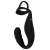 Черное эрекционное кольцо со стимуляцией промежности и анальной пробкой Cock Ring with RC Prostate Plug - Orion - в Реутове купить с доставкой