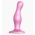 Розовая насадка Strap-On-Me Dildo Plug Curvy size M - Strap-on-me - купить с доставкой в Реутове