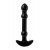 Элегантный чёрный анальный стимулятор с шариками на стволе - 15,5 см. - Sexus