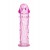 Гладкая розовая насадка с усиками под головкой - 12,5 см. - Toyfa Basic - в Реутове купить с доставкой