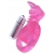 Розовая вибронасадка со стимулятор клитора   Язычок - Toyfa Basic - в Реутове купить с доставкой