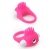 Розовое эрекционное кольцо с щеточкой LIT-UP SILICONE STIMU RING 5 - Dream Toys - в Реутове купить с доставкой