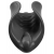Чёрный мастурбатор Vibrating Silicone Stimulator с вибрацией - Pipedream - в Реутове купить с доставкой