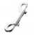 Серебристый двухсторонний карабин TOYFA Metal - ToyFa - купить с доставкой в Реутове