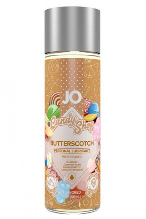 Смазка на водной основе Candy Shop Butterscotch с ароматом ирисок - 60 мл. - System JO - купить с доставкой в Реутове