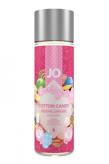 Смазка на водной основе Candy Shop Cotton Candy с ароматом сладкой ваты - 60 мл. - System JO - купить с доставкой в Реутове