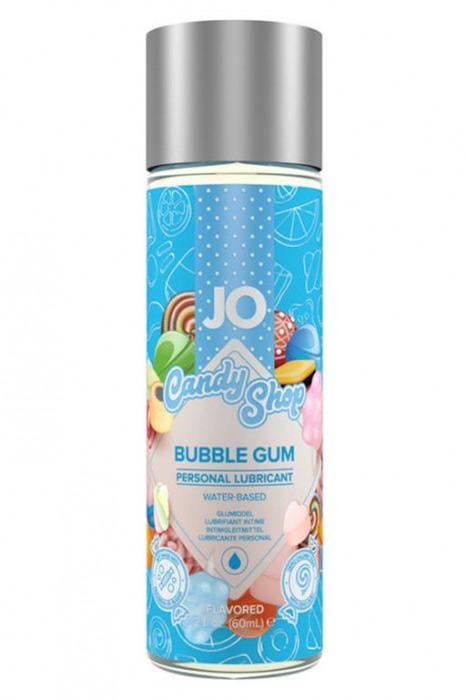 Смазка на водной основе Candy Shop Bubblegum с ароматом жвачки - 60 мл. - System JO - купить с доставкой в Реутове