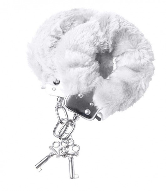 Наручники с белой меховой опушкой - ToyFa - купить с доставкой в Реутове