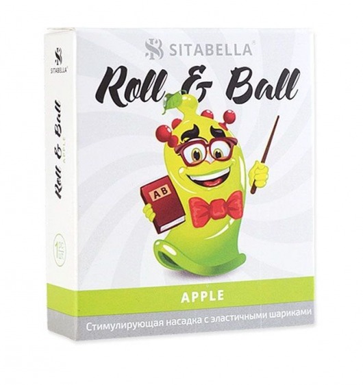 Стимулирующий презерватив-насадка Roll   Ball Apple - Sitabella - купить с доставкой в Реутове