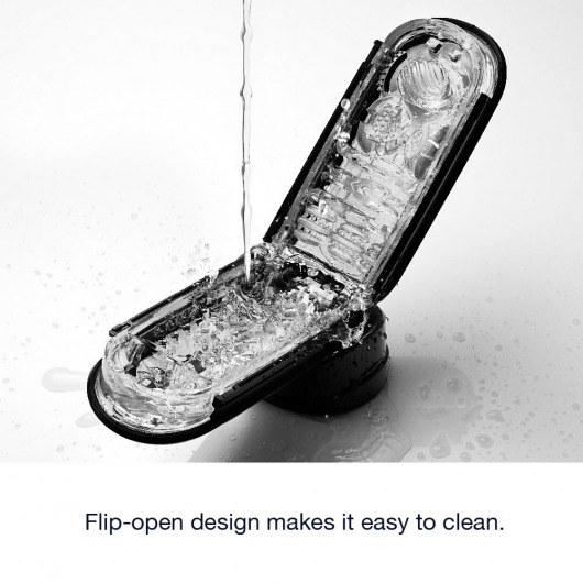 Черный мастурбатор Flip Zero - Tenga - в Реутове купить с доставкой