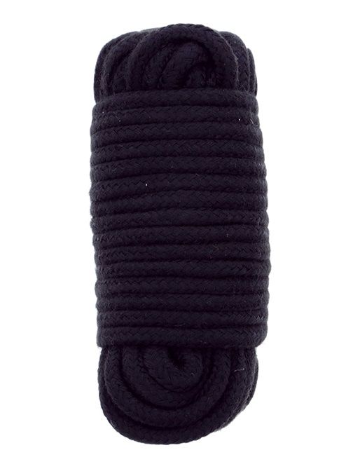 Черная веревка для связывания BONDX LOVE ROPE - 10 м. - Dream Toys - купить с доставкой в Реутове