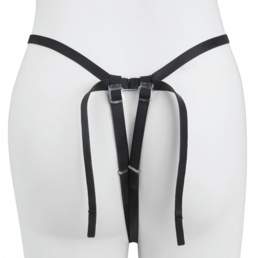 Черный страпон с вибратором Mojo Ghia - Seven Creations - купить с доставкой в Реутове