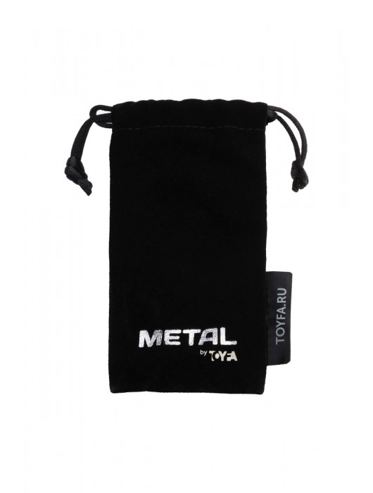 Серебристая коническая анальная пробка с красным кристаллом-сердечком - 7 см. - ToyFa - купить с доставкой в Реутове