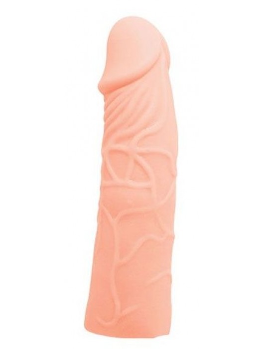 Закрытая телесная насадка-фаллос - 17 см. - Sex Expert - в Реутове купить с доставкой