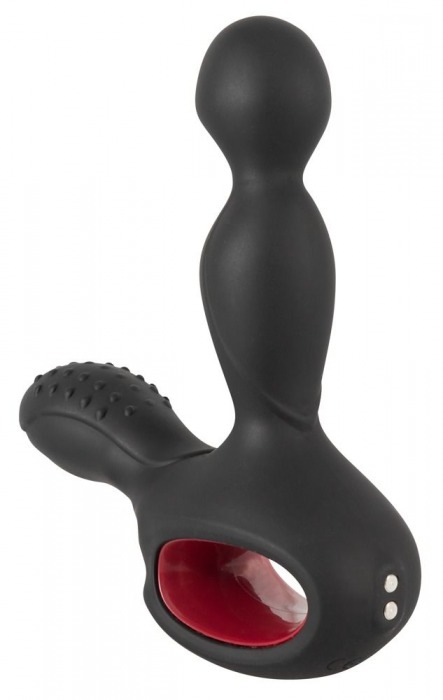 Черный вибромассажер простаты с нагревом и ротацией Prostate Plug - 14,5 см. - Orion - в Реутове купить с доставкой