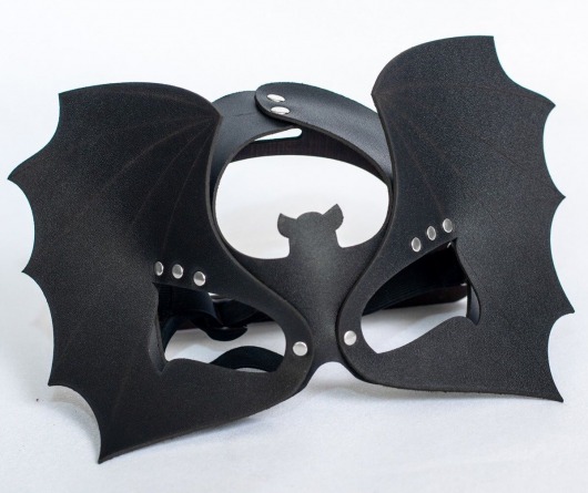 Черная кожаная маска на глаза  Летучая мышь - Sitabella - купить с доставкой в Реутове