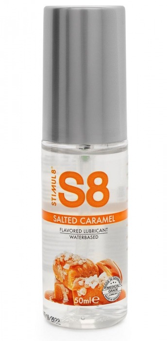 Лубрикант S8 Flavored Lube со вкусом солёной карамели - 50 мл. - Stimul8 - купить с доставкой в Реутове