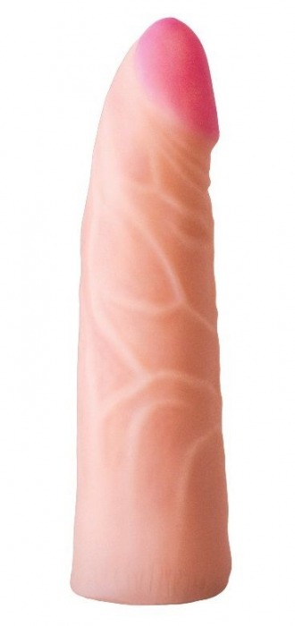 Фаллическая насадка на трусики харнесс - 17,5 см. - LOVETOY (А-Полимер) - купить с доставкой в Реутове