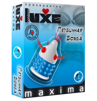 Презерватив LUXE Maxima  Глубинная бомба  - 1 шт. - Luxe - купить с доставкой в Реутове