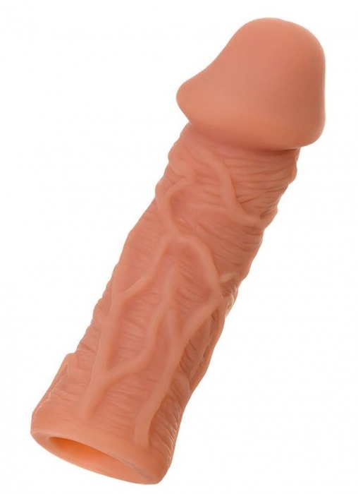 Телесная реалистичная насадка KOKOS Extreme Sleeve 05 с дополнительной стимуляцией - 12,7 см. - KOKOS - в Реутове купить с доставкой