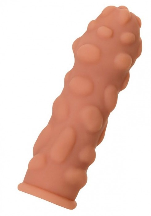 Телесная реалистичная насадка KOKOS Extreme Sleeve 11 с дополнительной стимуляцией - 12,7 см. - KOKOS - в Реутове купить с доставкой