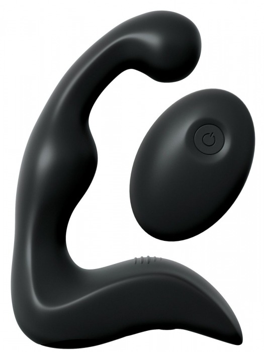 Черный вибромассажер простаты с пультом ДУ Control P-Spot Pro - Pipedream - в Реутове купить с доставкой