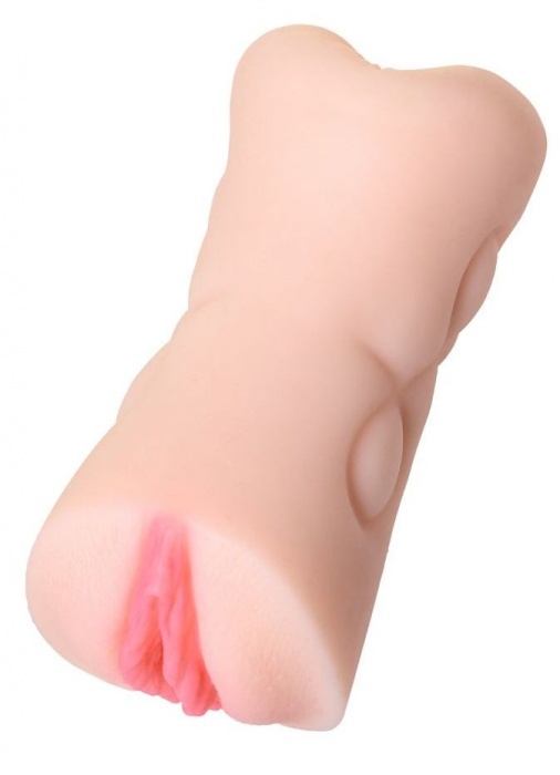 Телесный двусторонний мастурбатор Rich Fruit - вагина и анус - ToyFa - в Реутове купить с доставкой
