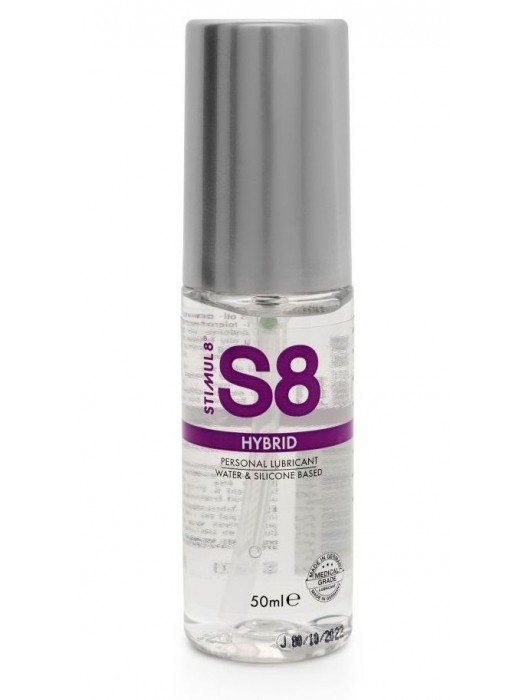 Cмазка на водно-силиконовой основе S8 Hybrid - 50 мл. - Stimul8 - купить с доставкой в Реутове