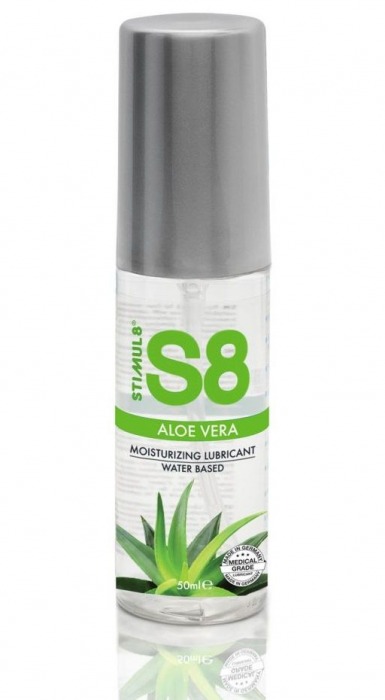 Лубрикант на водной основе S8 Aloe Vera Lube с алоэ вера - 50 мл. - Stimul8 - купить с доставкой в Реутове