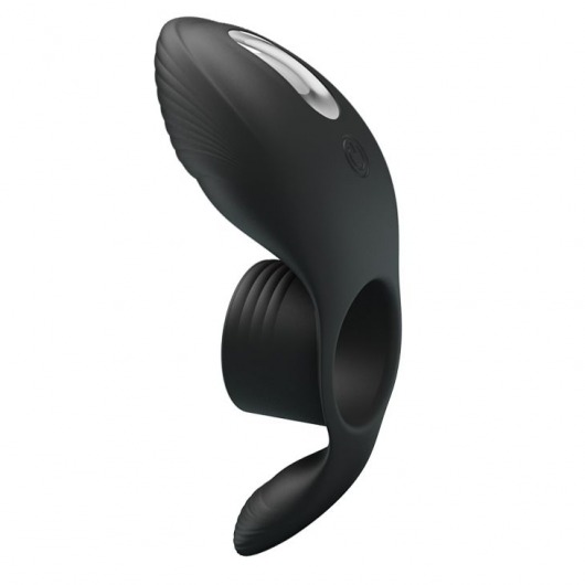 Черное кольцо на пенис с вибрацией Vibration Penis Sleeve - Baile - в Реутове купить с доставкой