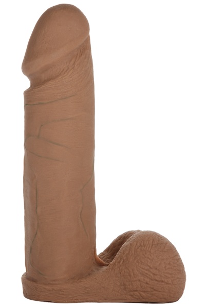 Насадка-мулат для трусиков Vac-U-Lock 6  ULTRASKYN Cock - 17,3 см. - Doc Johnson - купить с доставкой в Реутове