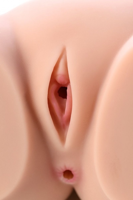 Мастурбатор-полуторс Cherry с вибрацией и двумя любовными тоннелями - KOKOS - в Реутове купить с доставкой