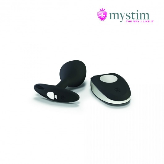 Черная пробка Mystim Rocking Vibe S с возможностью подключения к электростимулятору - 9,7 см. - MyStim - купить с доставкой в Реутове
