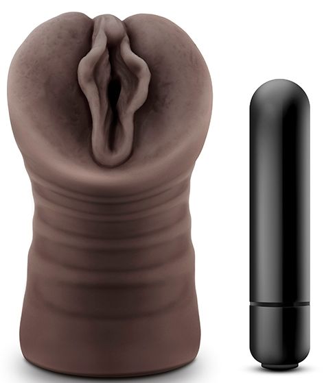 Коричневый мастурбатор-вагина Alexis - Blush Novelties - в Реутове купить с доставкой