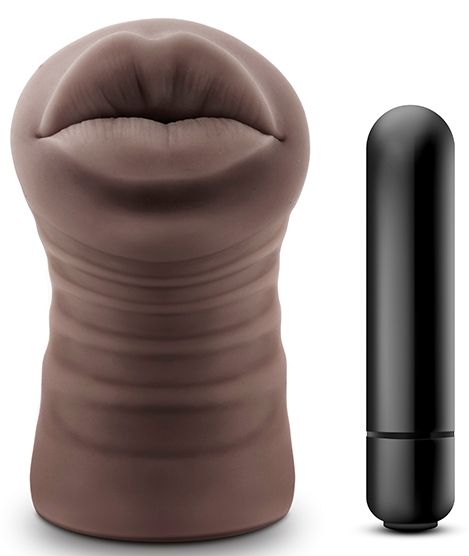 Коричневый мастурбатор-ротик Renee - Blush Novelties - в Реутове купить с доставкой