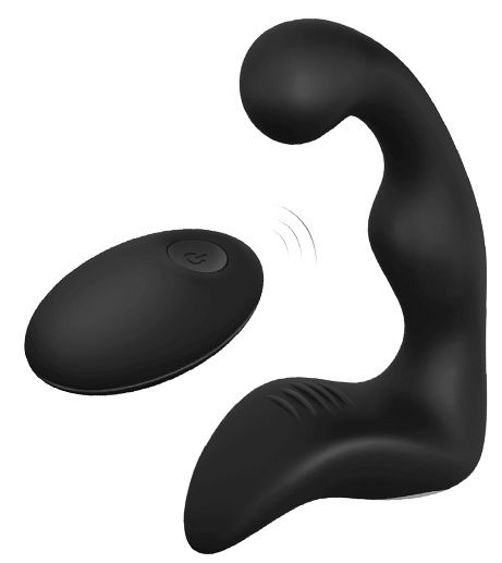 Черный вибромассажер простаты REMOTE BOOTY PLEASER - Dream Toys - в Реутове купить с доставкой