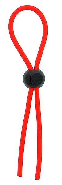 Красное эрекционное лассо с одной бусинкой-утяжкой STRETCHY THICK LASSO - Dream Toys - в Реутове купить с доставкой