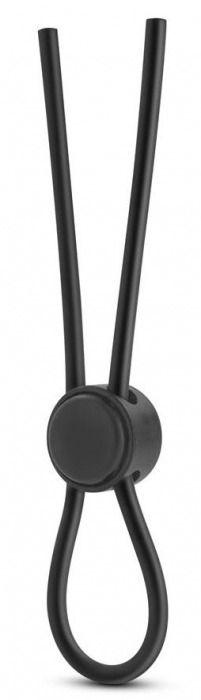 Черное силиконовое лассо на пенис SILICONE LOOP COCK RING - Blush Novelties - в Реутове купить с доставкой
