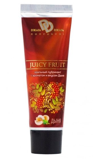 Интимный съедобный лубрикант JUICY FRUIT с ароматом дыни - 30 мл. - БиоМед - купить с доставкой в Реутове