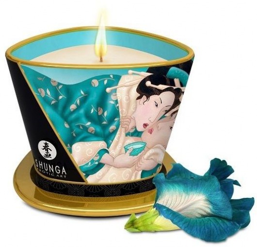Массажная свеча Island Blossoms - 170 мл. - Shunga - купить с доставкой в Реутове