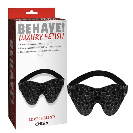 Черная маска на глаза Behave - Chisa - купить с доставкой в Реутове