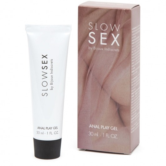 Лубрикант на водной основе Slow Sex Anal Play Gel - 30 мл. - Bijoux Indiscrets - купить с доставкой в Реутове