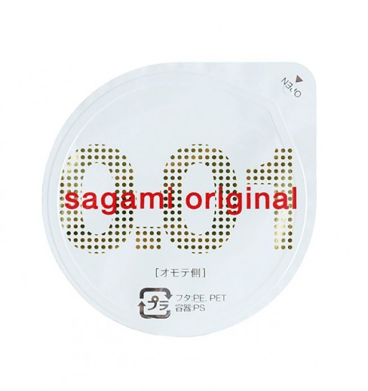 Супертонкий презерватив Sagami Original 0.01 - 1 шт. - Sagami - купить с доставкой в Реутове