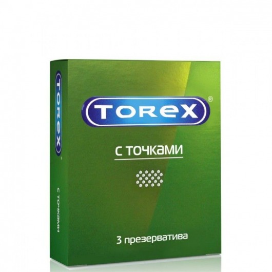 Текстурированные презервативы Torex  С точками  - 3 шт. - Torex - купить с доставкой в Реутове