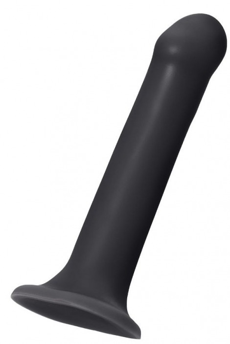 Черный фаллос на присоске Silicone Bendable Dildo XL - 20 см. - Strap-on-me - купить с доставкой в Реутове