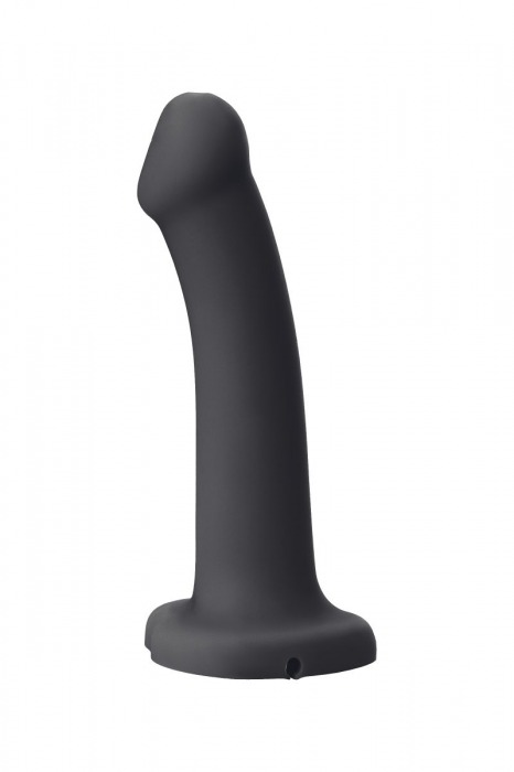 Черный фаллос с имитацией эякуляции Silicon Cum Dildo L - 19,6 см. - Strap-on-me - купить с доставкой в Реутове