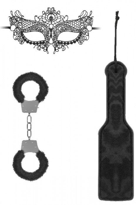 Черный игровой набор Introductory Bondage Kit №4 - Shots Media BV - купить с доставкой в Реутове